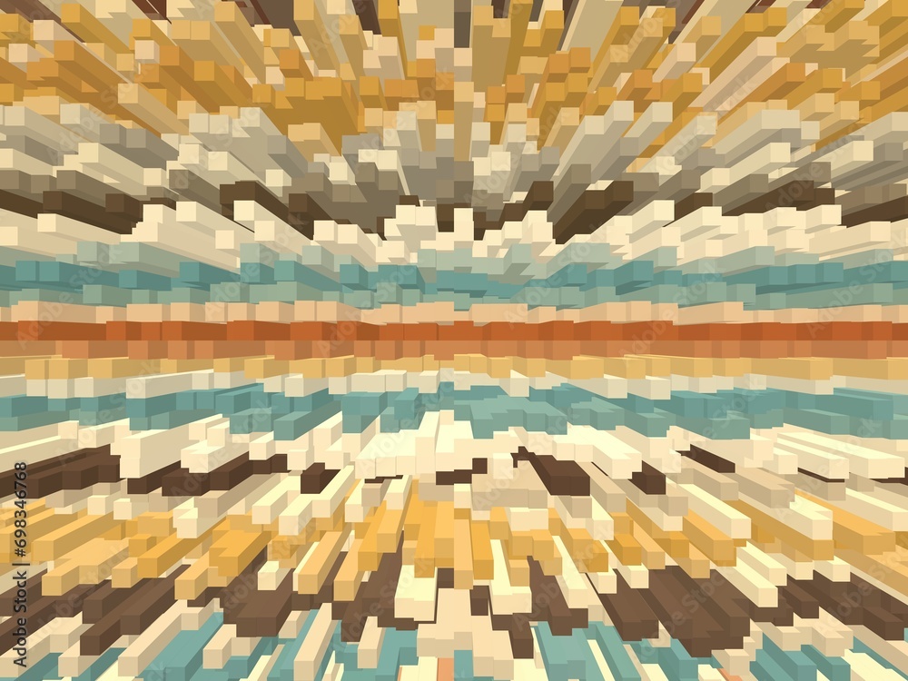 Obraz premium 3d illustration of abstract pattern background
