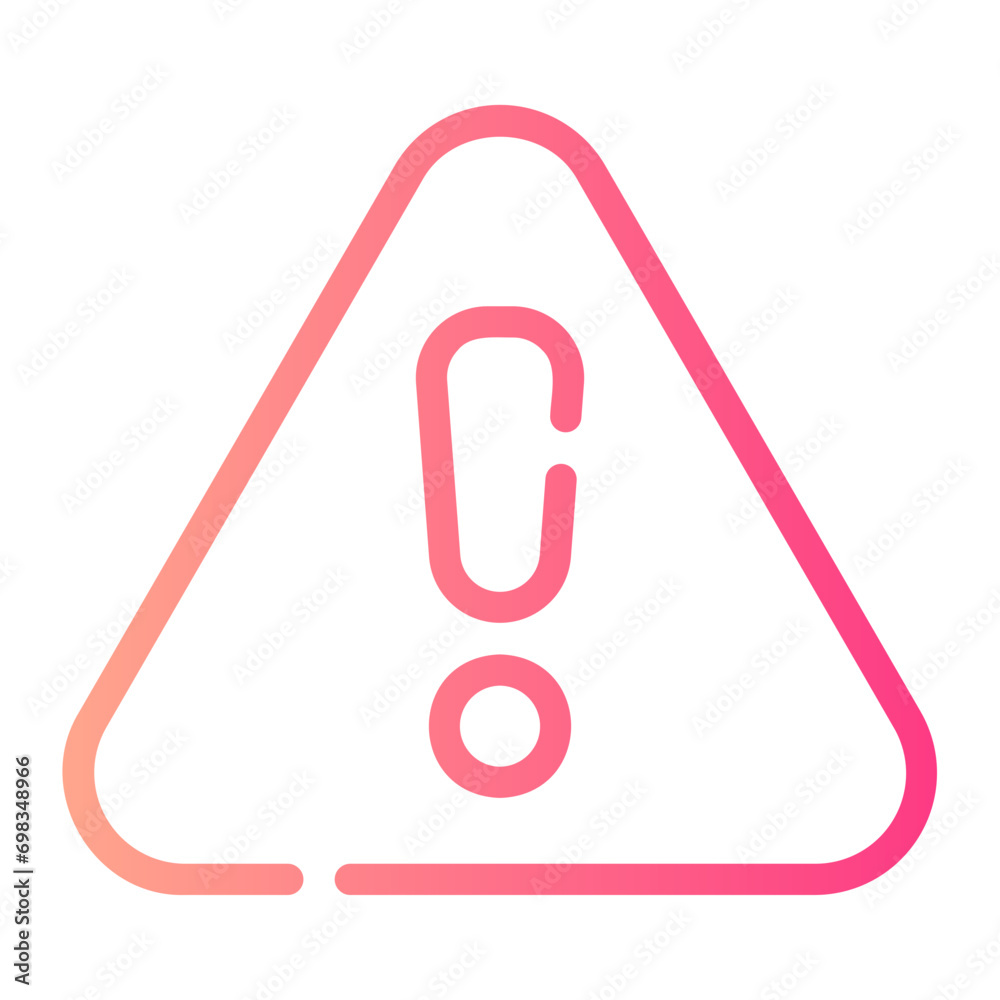 caution Line Gradient Icon caution Line Gradient Icon