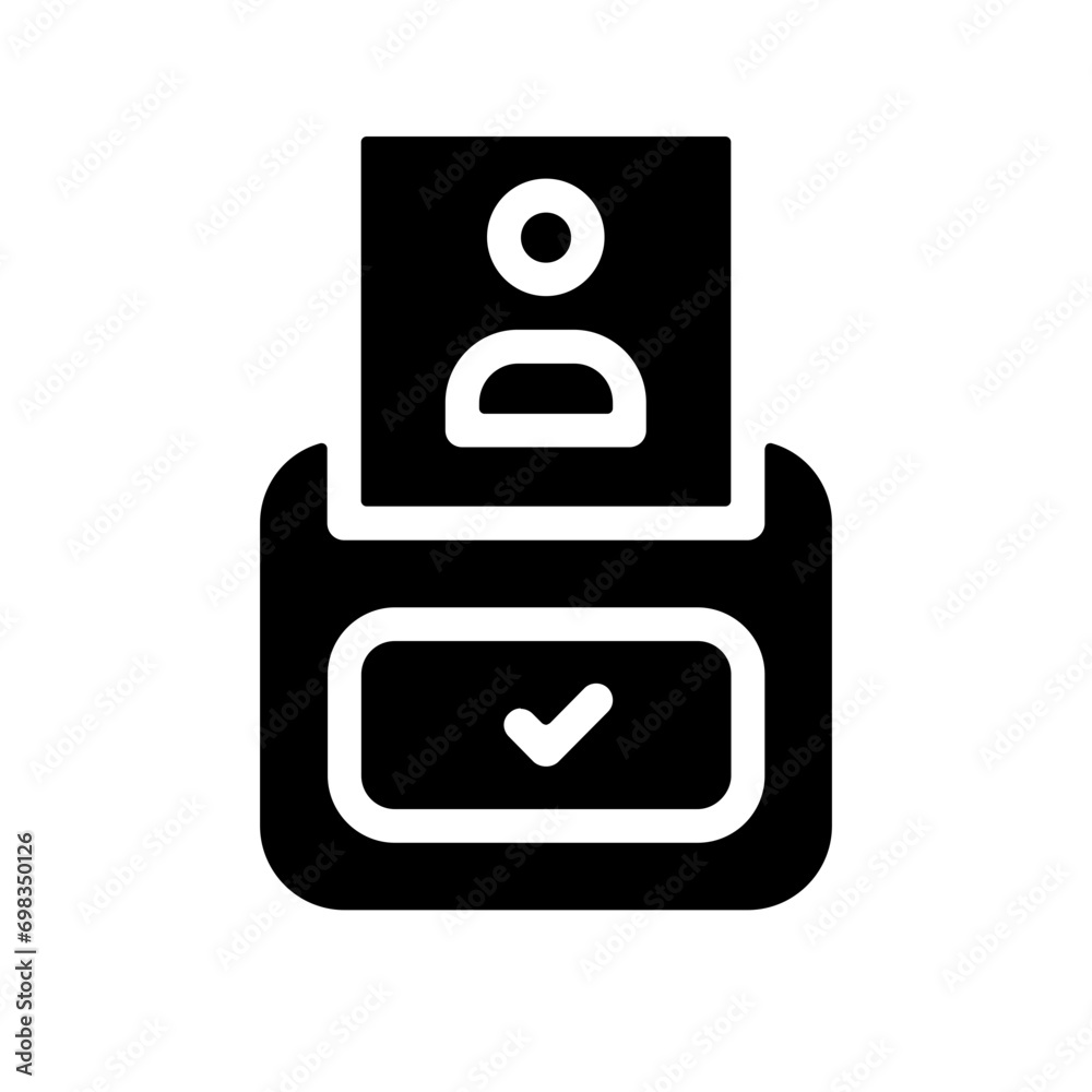 Attendance Card Reader Icon