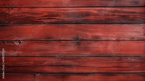 Rich Red Wooden Planks Texture. Generative ai