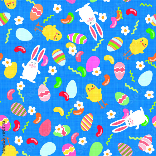 Easter Surprise Seamless Pattern