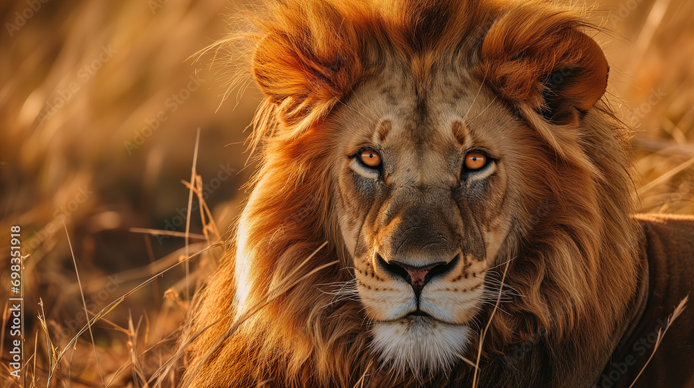 A Lion in the sabannah A Lion in the sabannah