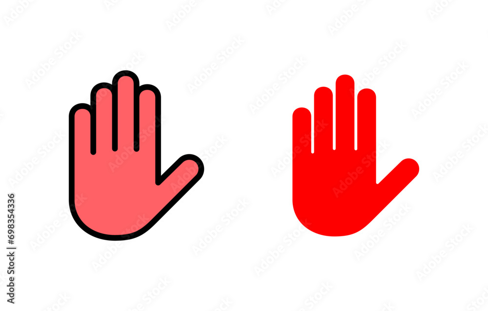 Hand icon set illustration. hand sign and symbol. hand gesture Hand icon set illustration. hand sign and symbol. hand gesture