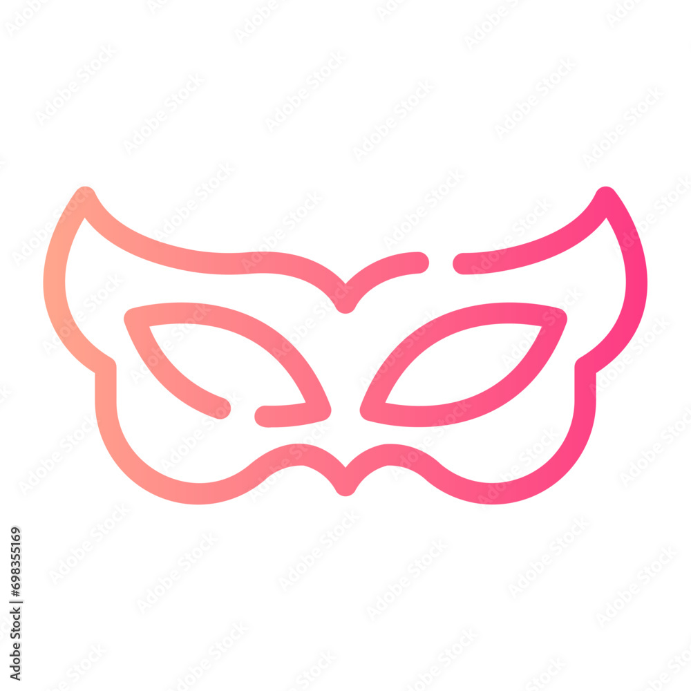 eye mask Line Gradient Icon eye mask Line Gradient Icon