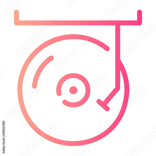 record Line Gradient Icon