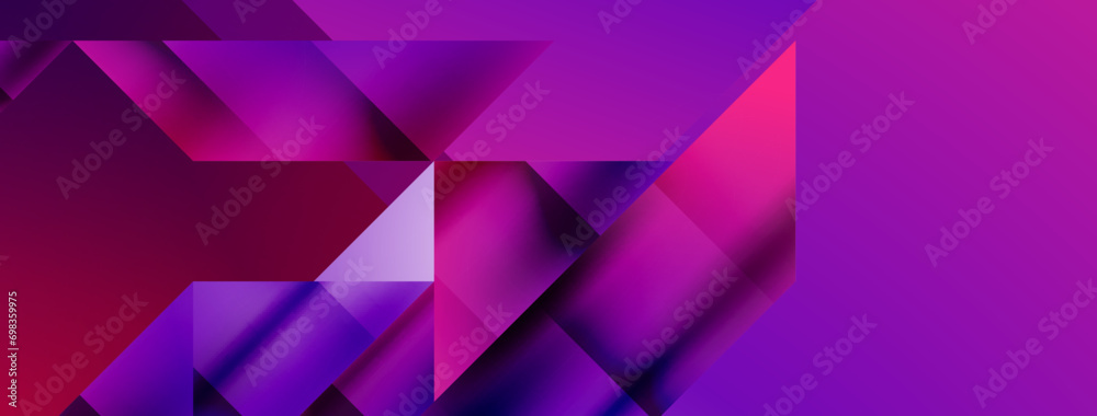 Captivating vector abstraction. Triangles interlock in mesmerizing ...