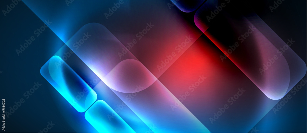 Neon glass shapes for your text or product presentation geometric background. Vector illustration For Wallpaper, Banner, Background, Card, Book Illustration, landing page Neon glass shapes for your text or product presentation geometric background. Vector illustration For Wallpaper, Banner, Background, Card, Book Illustration, landing page