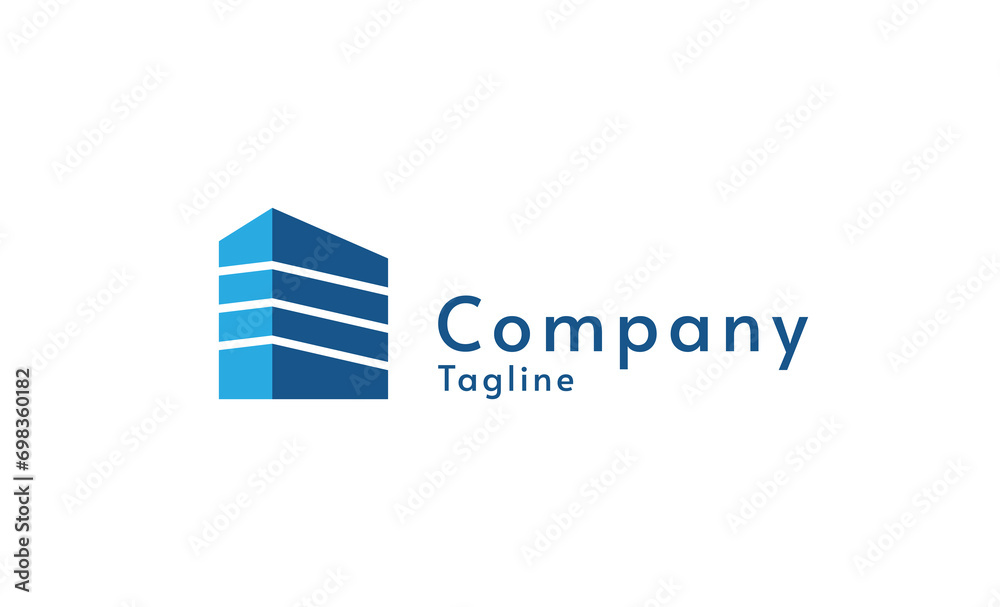 Modern house architecture vector logo design