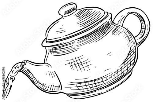 teapot handdrawn illustration