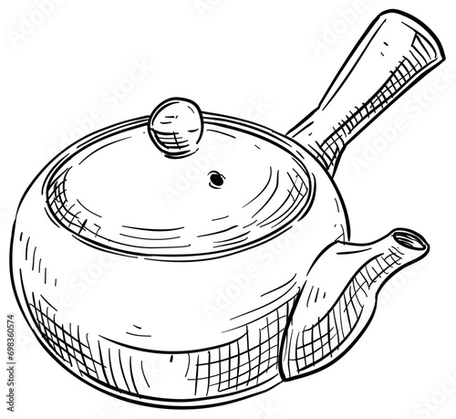 teapot handdrawn illustration