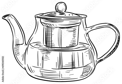 teapot handdrawn illustration
