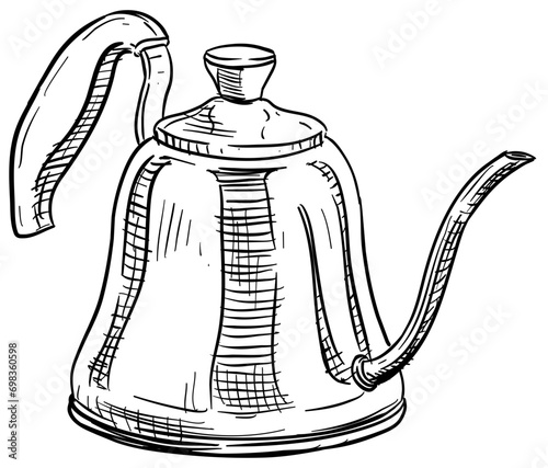 teapot handdrawn illustration