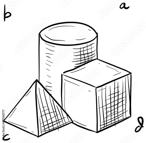 math geometry handdrawn illustration