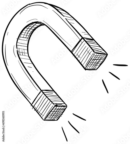 magnet handdrawn illustration