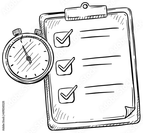 checklist handdrawn illustration