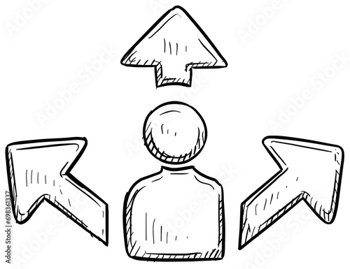 career handdrawn illustration