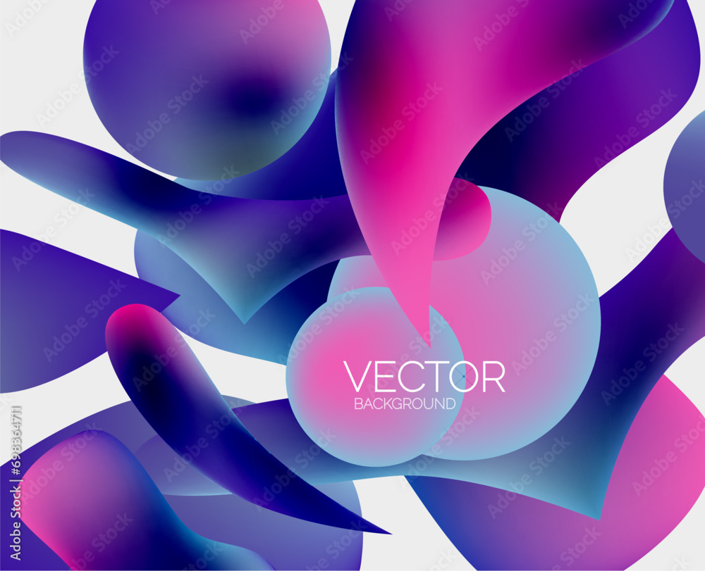 Vector abstract glowing shapes background Vector abstract glowing shapes background