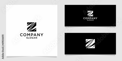 designs logo monocrom Z zebra logo