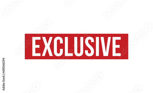exclusive stamp red rubber stamp on white background. exclusive stamp sign