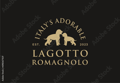 Lagotto Romagnolo Truffle Dog Logo Design