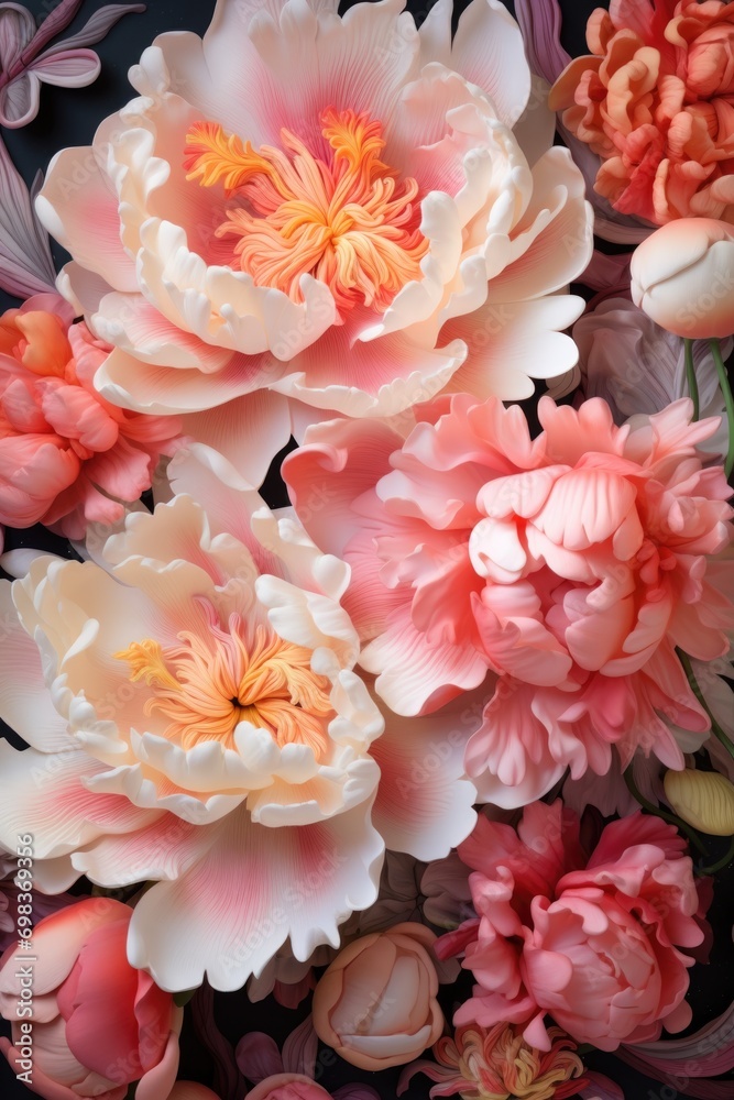 Beautiful Flowers peony Close-up Beautiful Flowers peony Close-up