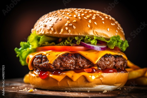 Stunning Hamburger Food Photography Masterpiece