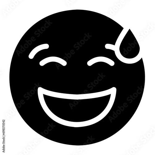 sweat glyph icon