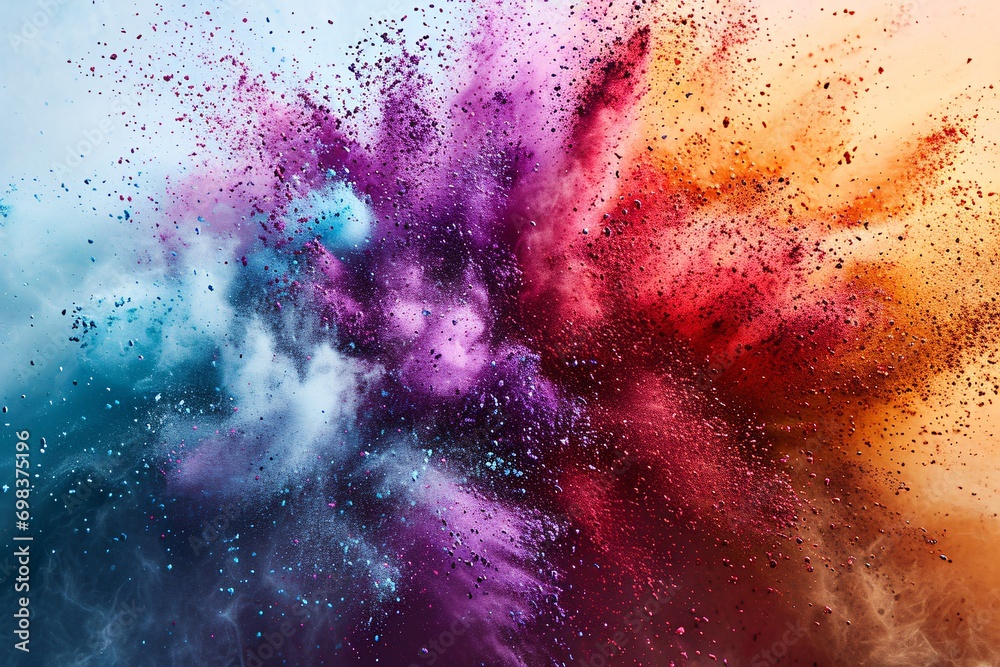 Colorful Explosion of Paint