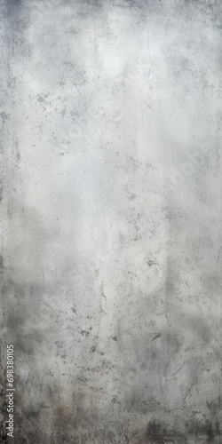 Silver Grunge Background Texture with Empty Copy Space for Text created with Generative AI Technology