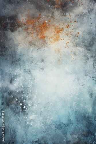Winter Grunge Background Texture with Empty Copy Space for Text created with Generative AI Technology © Sentoriak
