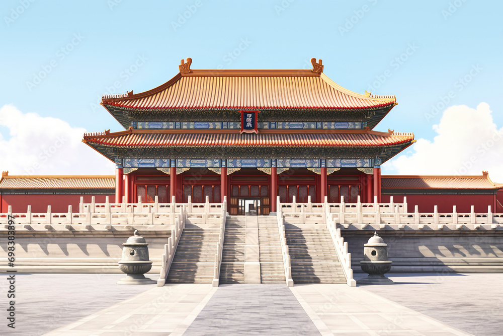 Forbidden City, Chinese temple in China Forbidden City, Chinese temple in China