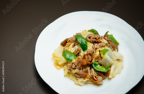 夕食用に作った野菜たっぷりの回鍋肉 photo