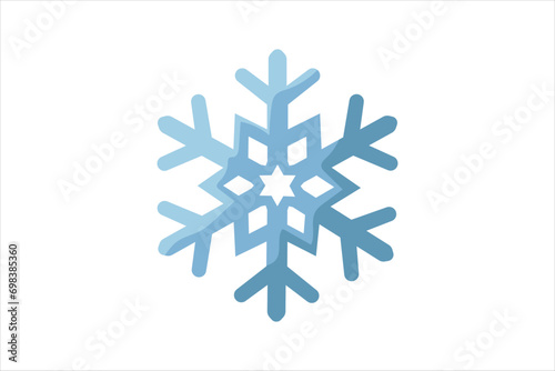 Ice Crystal Christmas Sticker Design