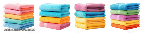 stack of towels isolated on a Transparent PNG 