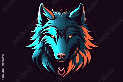 Wolf Logo Design  Wolf logo Gaming   Generative Art