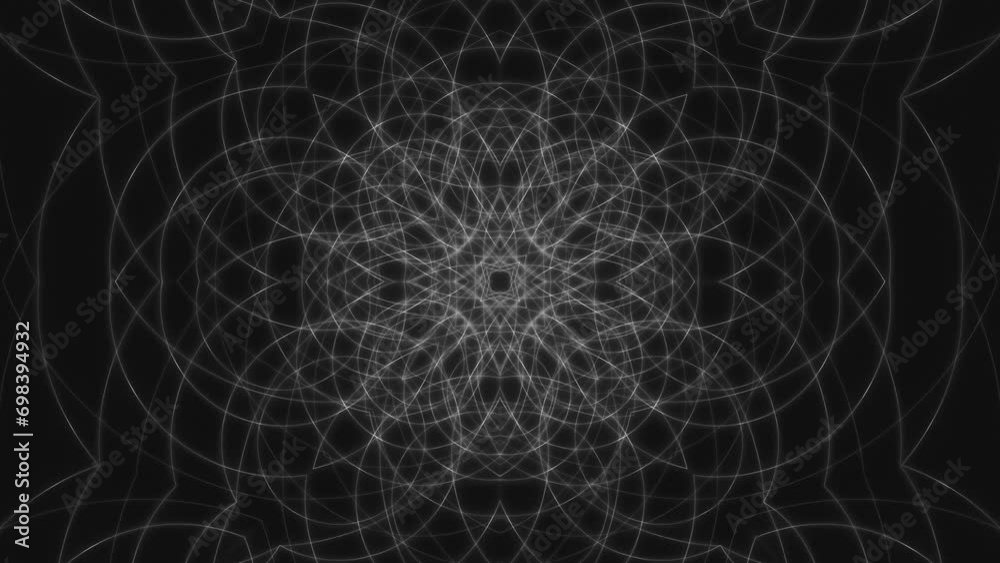Sacred Geometry, Blurring, Morphing Spheres, Glowing WhiteSeamless VJ Loop Sacred Geometry, Blurring, Morphing Spheres, Glowing WhiteSeamless VJ Loop