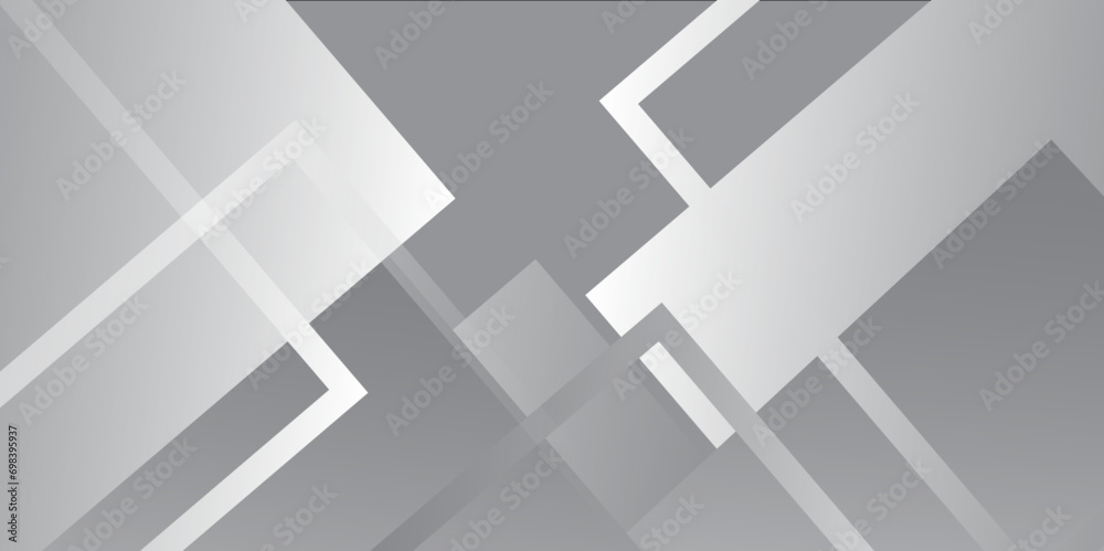 Fototapeta premium Abstract background with geometric diagonal lines.White and grey gradient background modern abstract vector.Perfect design for headline and sale banner, cover ,poster, web template Vector illustration
