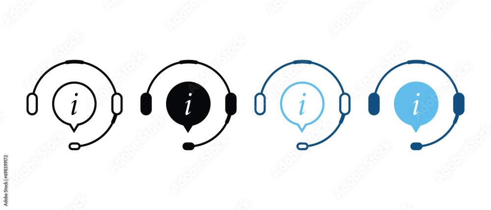 Hotline Info Silhouette Icon Set. Information and Help Center Pictogram. Customer Support Service Symbol Collection. Online Operator, Headset with Speech Bubble Sign. Isolated Vector Illustration. Hotline Info Silhouette Icon Set. Information and Help Center Pictogram. Customer Support Service Symbol Collection. Online Operator, Headset with Speech Bubble Sign. Isolated Vector Illustration.