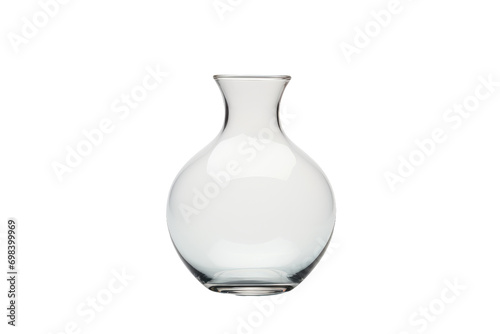 Elegant Glass Vase Design Isolated on Transparent Background