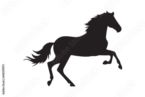 Vector pony horse silhouette