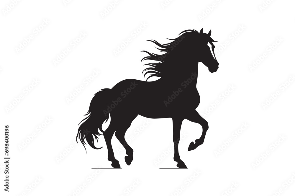 Vector pony horse silhouette