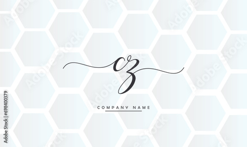  CZ, ZC, C, Z Abstract Letters Logo Monogram