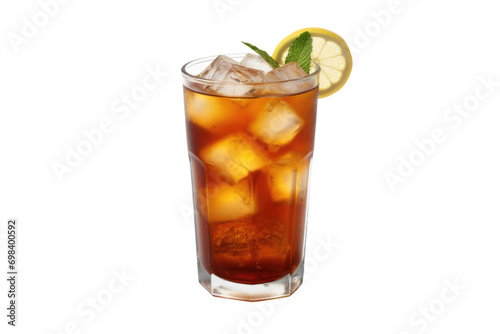 Classic Iced Tea Design Isolated on Transparent Background