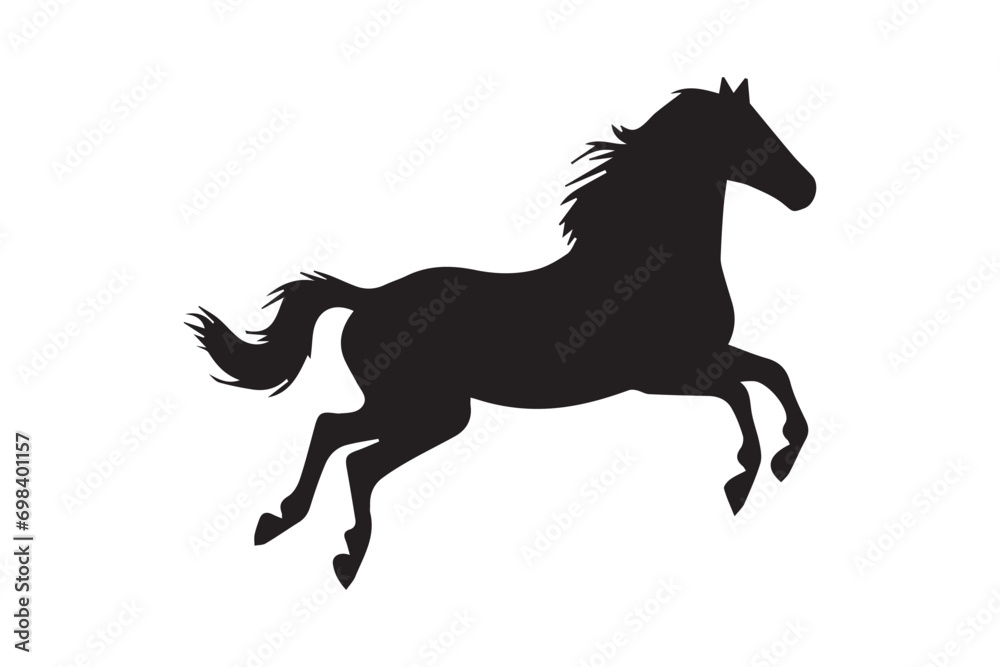 Vector pony horse silhouette