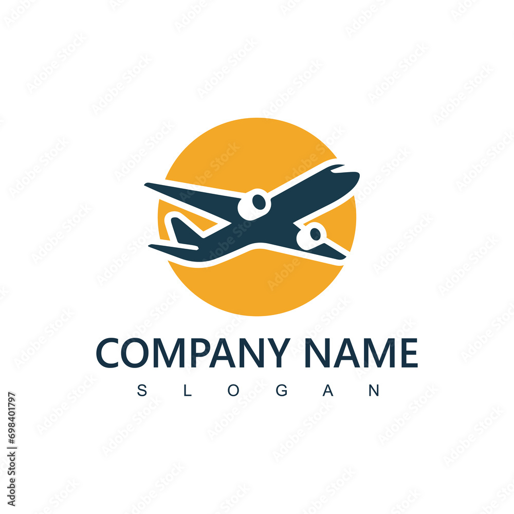 Travel agency logo. transport, logistic delivery logo design. airplane illustration. Travel agency logo. transport, logistic delivery logo design. airplane illustration.
