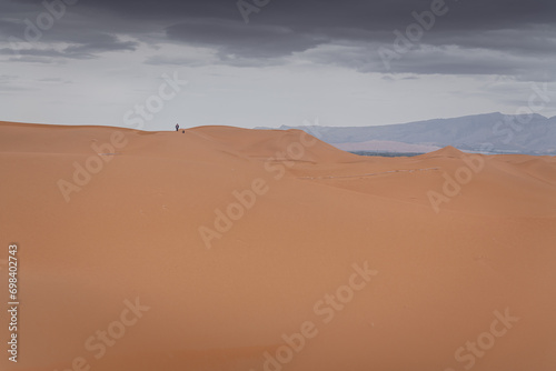 Ulaanbuh desert and Wuhai City of Inner Mongolia, China