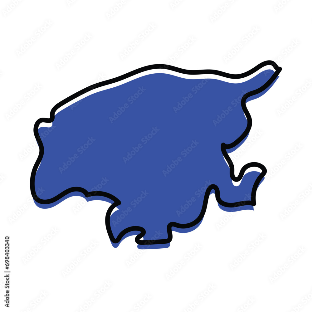Lara state of Venezuela vector map design. Lara state of Venezuela vector map design.