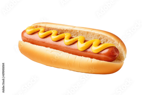 All-American Classic Hot Dog Design Isolated on Transparent Background