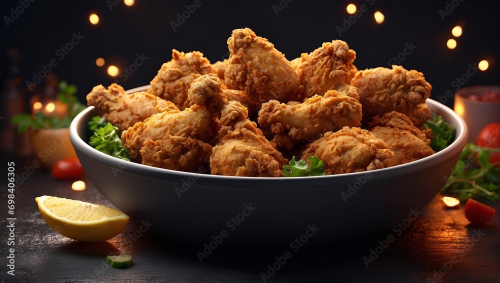 fried chicken in a bowl