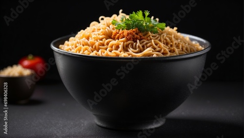 instant noodle in a bowl 